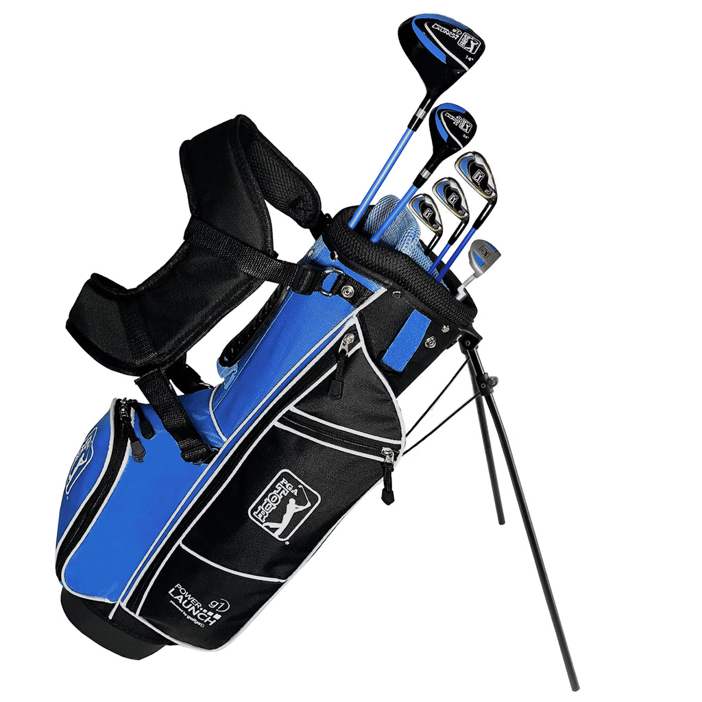 Nouveauté 2026 – Ensemble de 10 clubs de golf trépied pour enfant droitier PGA Tour ; taille du joueur : 1,42 m à 1,57 m ; âge : 8-12 ans