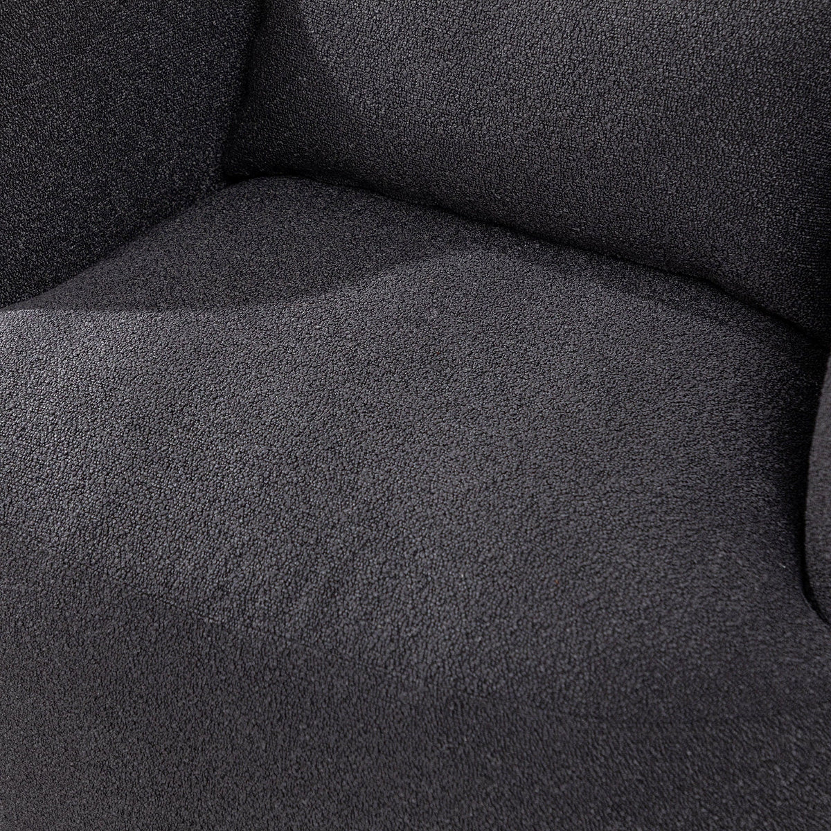Nouveauté 2026 – Fauteuil pivotant rond 34" en bouclette de 86 cm de large, sans assemblage, avec coussin décoratif, idéal pour le salon et la chambre, couleur taupe