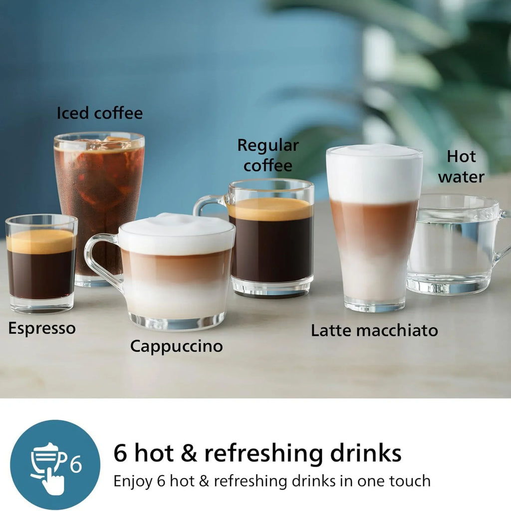 Nouveauté 2026 – Machine à expresso entièrement automatique Philips 3300 avec mousseur à lait LatteGo, noir et chrome
