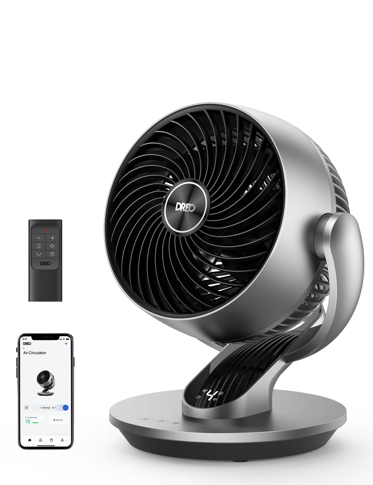 Nouveauté 2026 – Ventilateur oscillant Dreo de 10,24 pouces à 4 vitesses et débit d'air de 343 pi³/min