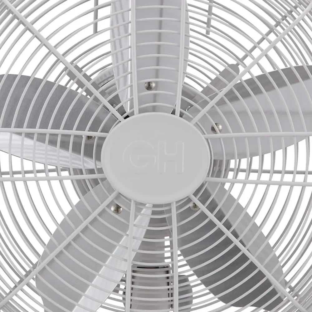 Nouveauté 2026 – Ventilateur de table rétro tout métal Good Housekeeping (92618) avec 3 vitesses, large oscillation et poignée de transport