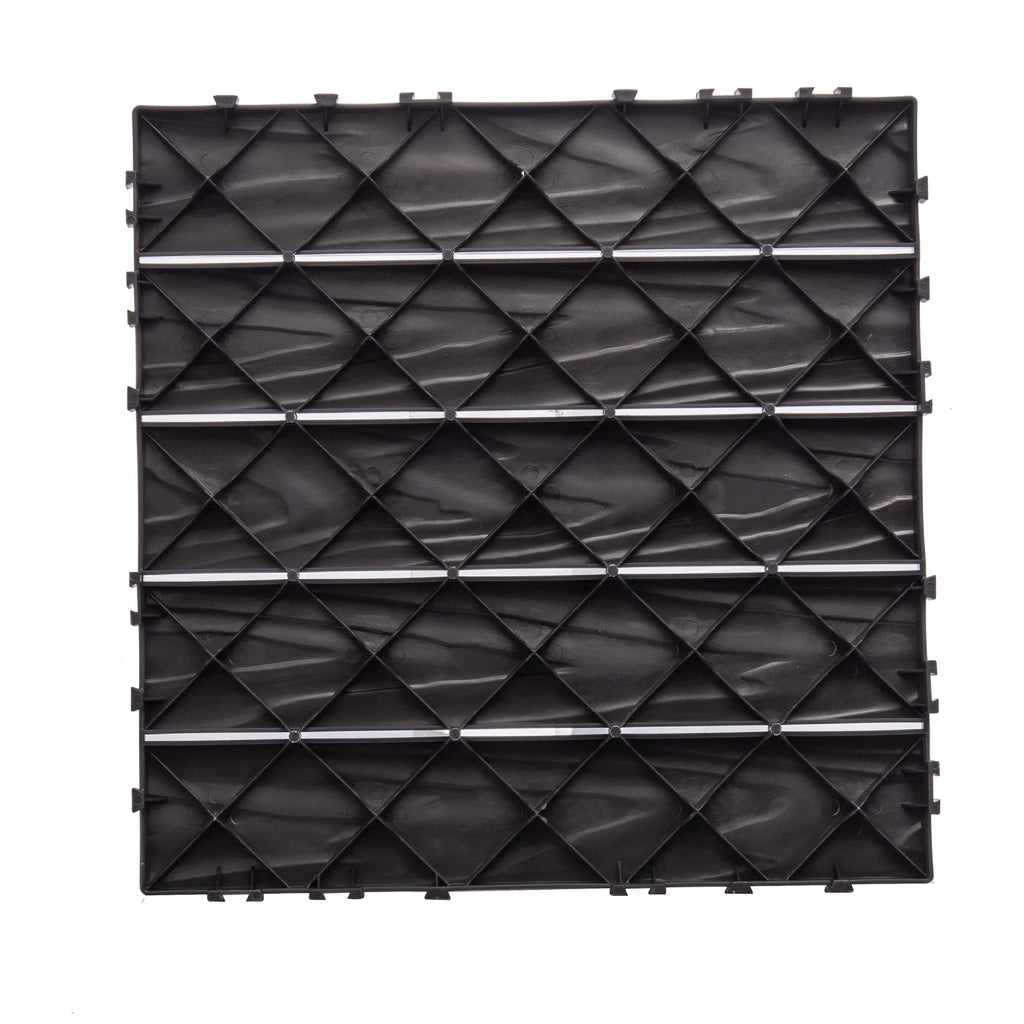 Nouveauté 2026 – Dalles de terrasse emboîtables en plastique (paquet de 76) - 6,4 m² (68,80 pi²) - Revêtement de sol extérieur en plastique ultra-résistant et imperméable - Usage intérieur/extérieur par tous les temps