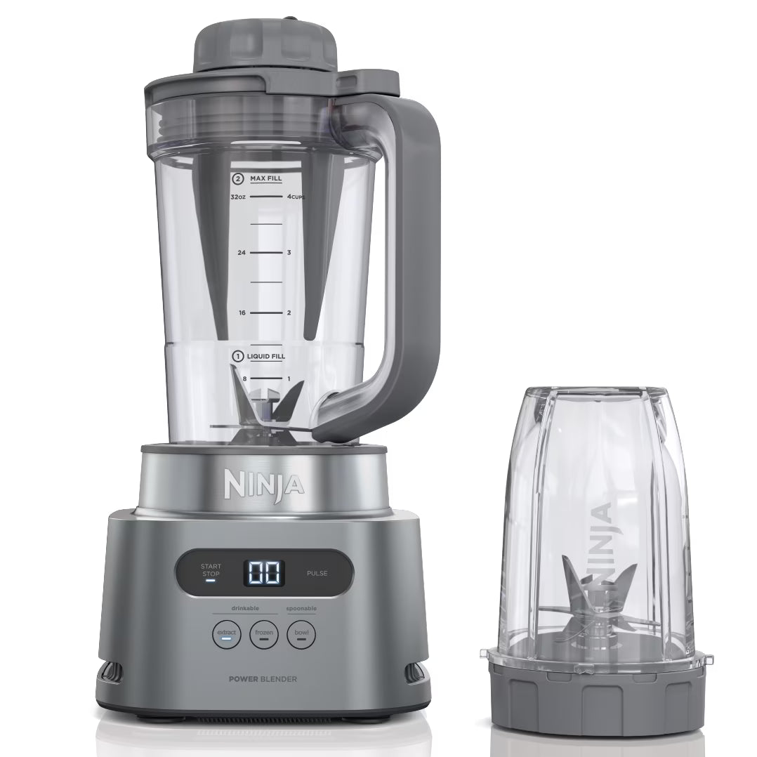 Nouveauté 2026 – Ninja Twisti, Blender haute vitesse Duo, 3 programmes Auto-iQ préréglés, pichet d'une capacité de 1 litre, SS150