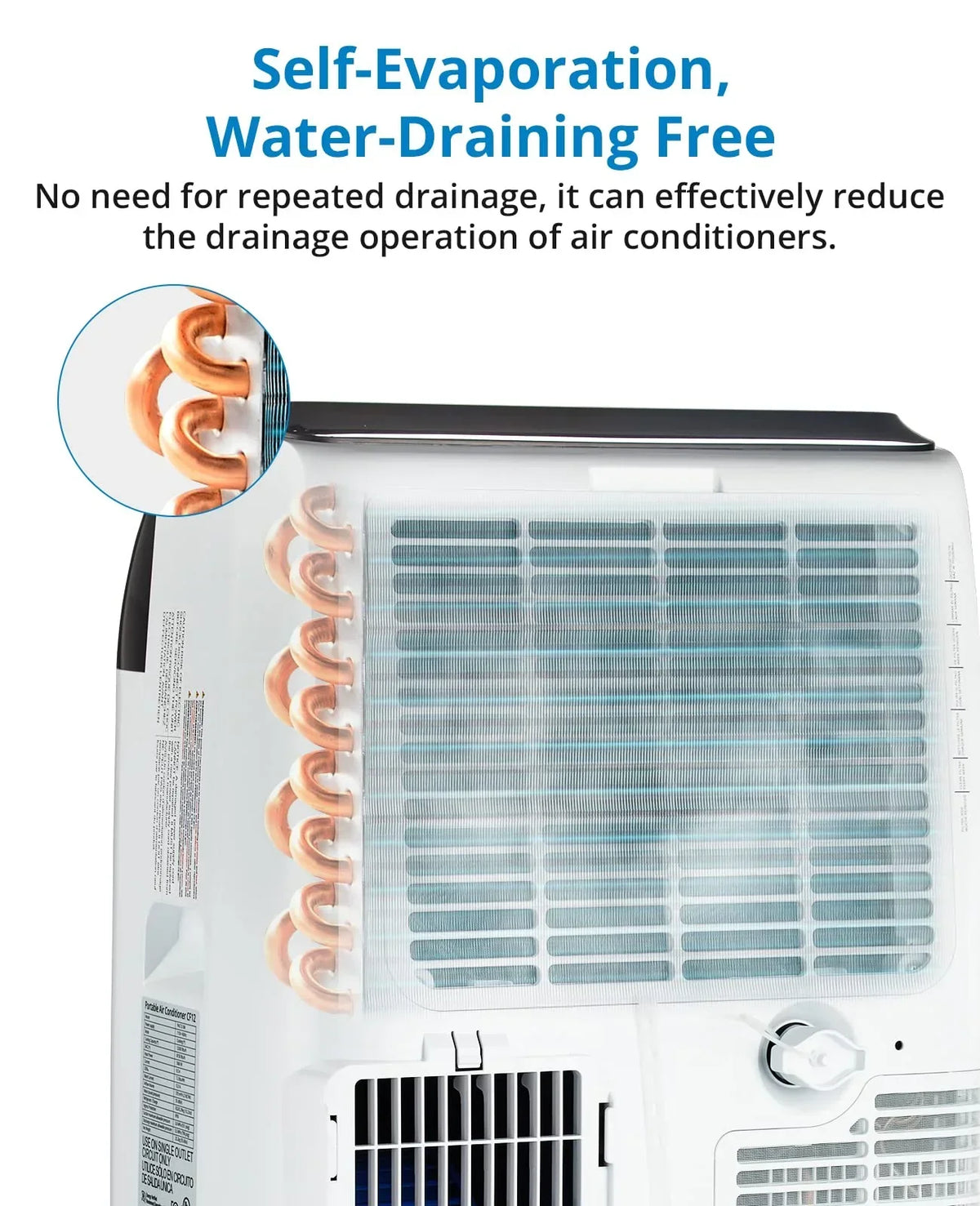 Nouveauté 2026 – Nouveau modèle 2025/2026 : Climatiseur portable 14 000 BTU, refroidit jusqu’à 750 pi², unité de climatisation portable 3 en 1 silencieuse avec télécommande et kits d’installation pour grandes pièces, 3 vitesses, oscillation automatiq