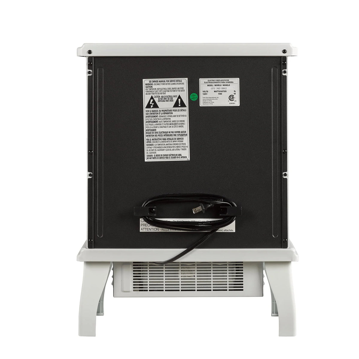 Nouveauté 2026 – Poêle électrique infrarouge à quartz ClassicFlame 17,5" W, bleu insigne