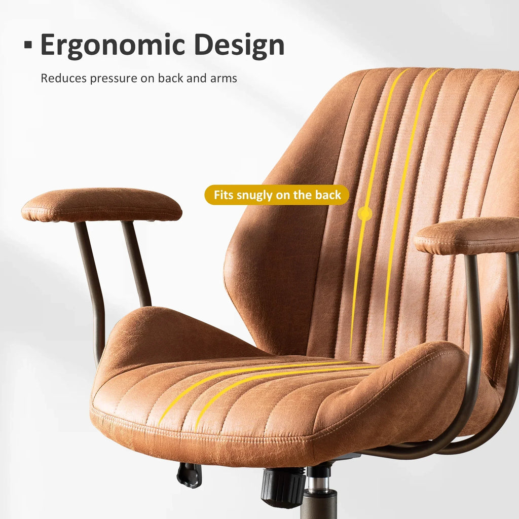 Nouveauté 2026 – Chaise de bureau ergonomique Ovios , chaise de bureau moderne en tissu suédé avec soutien lombaire pour bureau à domicile