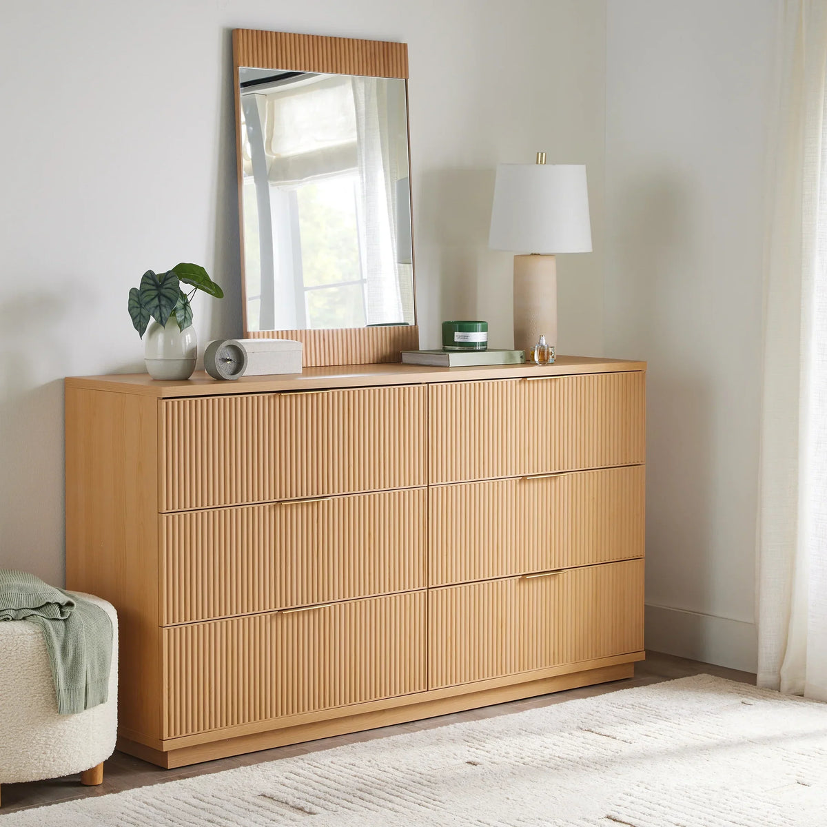 Nouveauté 2026 – Commode Lillian à 6 tiroirs, blanche, de Better Homes and Gardens