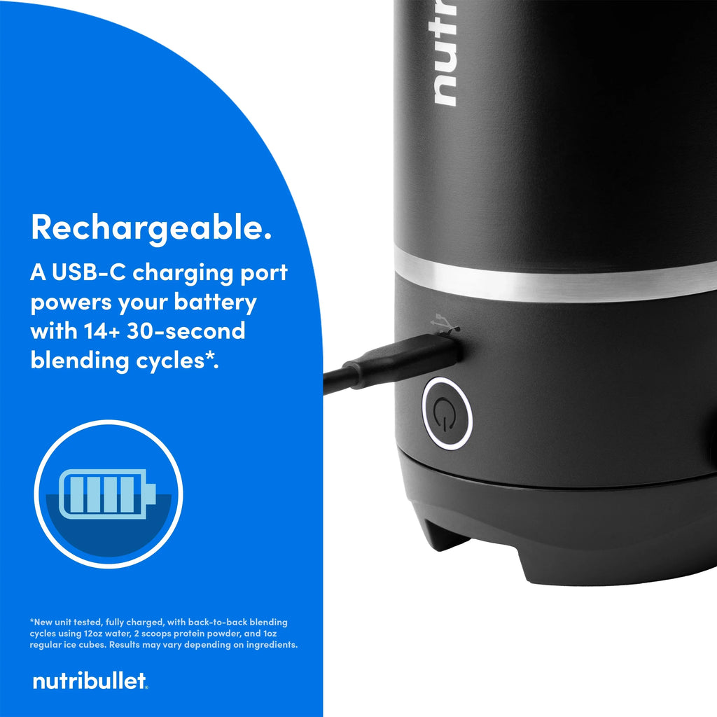Nouveauté 2026 – Blender portable isotherme nutribullet Flip NBPB10350AK - Noir mat, 532 ml (18 oz