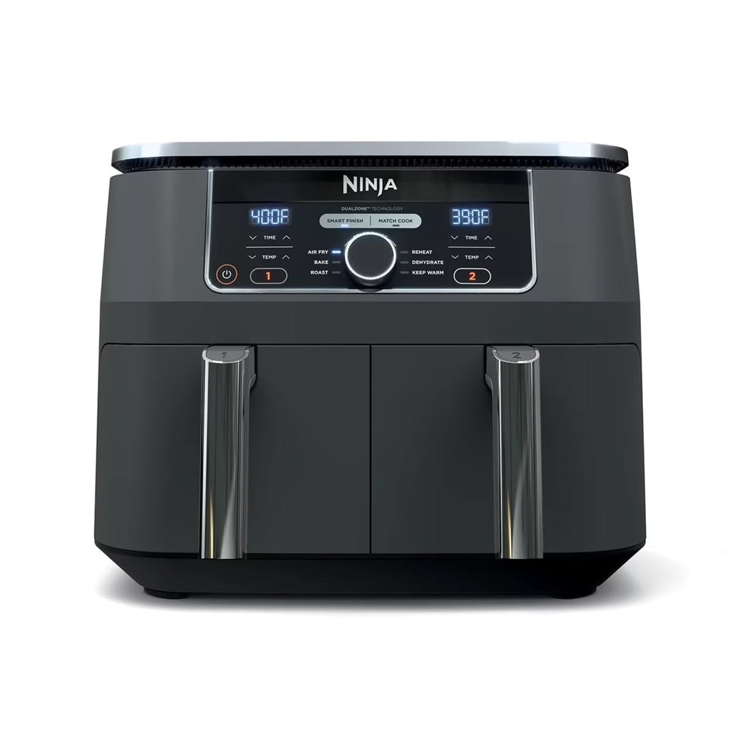 Nouveauté 2026 – Friteuse à air Ninja Foodi 8 pintes à 2 paniers , noire - Technologie DualZone, finition élégante