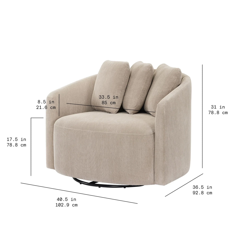 Nouveauté 2026 – Fauteuil d'appoint Beautiful Drew de Drew Barrymore (édition ), coloris crème bouclé
