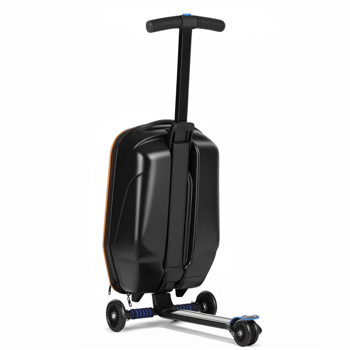 Nouveauté 2026 – Valise-trottinette Advwin pour enfants et adultes, valise rigide à roulettes pour enfants de 4 à 15 ans, multifonctionnelle, légère et pliable, avec roulettes, rose