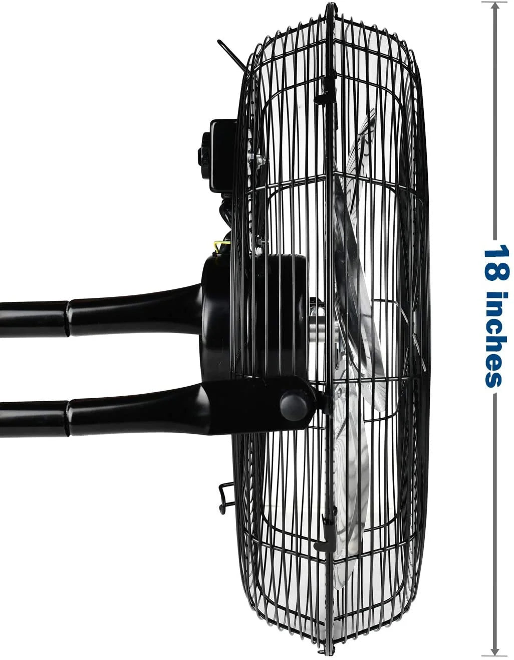 Nouveauté 2026 – Ventilateurs sur pied industriels Simple Deluxe , 45,7 cm (18 pouces), 3 vitesses, haute vélocité, robustes, silencieux, pour usage domestique et commercial, noir, lot de 2
