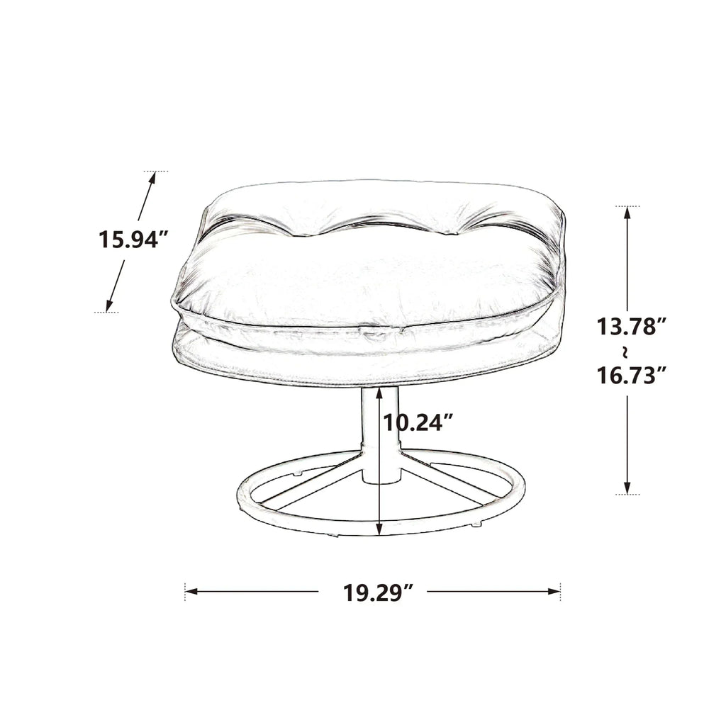 Nouveauté 2026 – Fauteuil pivotant Velvet avec repose-pieds, chaise longue moderne avec structure en métal, fauteuil de lecture confortable pour salon, chambre ou bureau, bleu