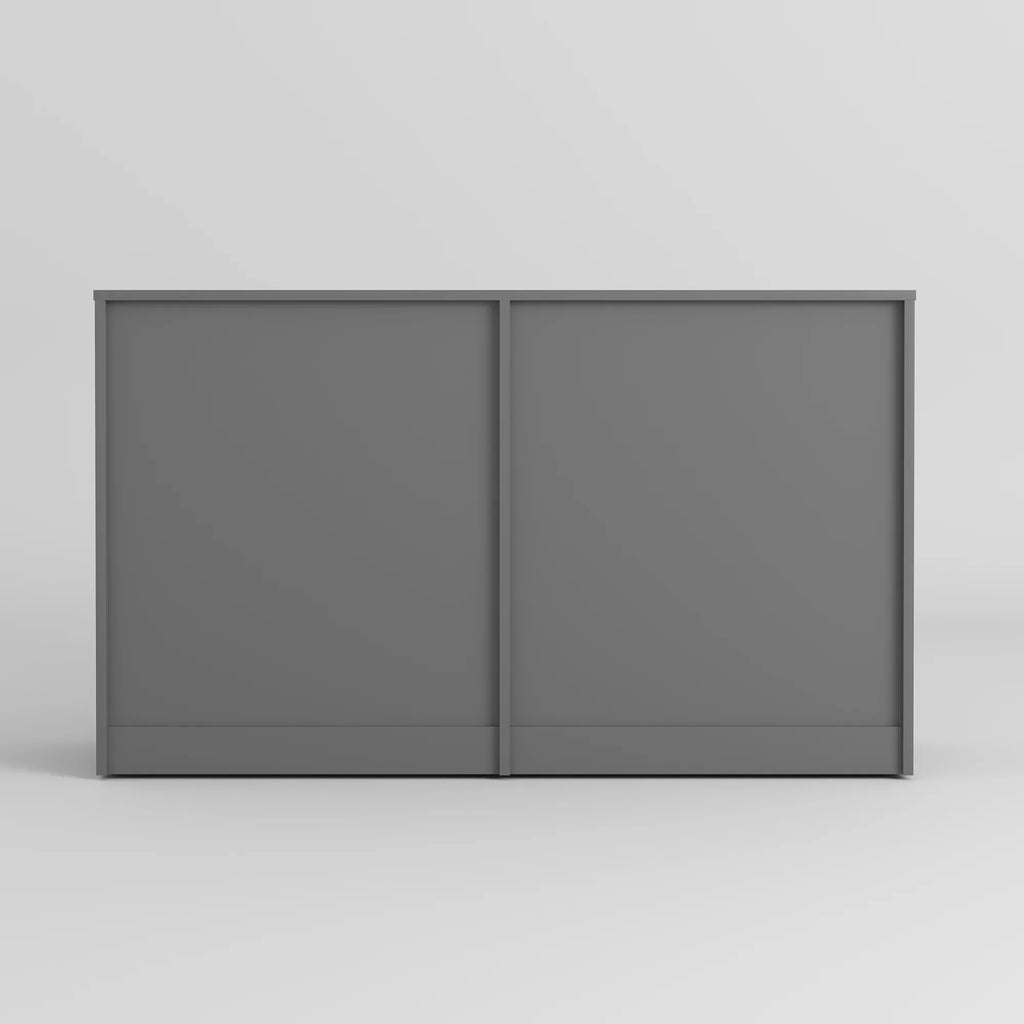 Nouveauté 2026 – Commode Resenkos moderne style milieu du siècle, 6 tiroirs, large, pour chambre à coucher, grise
