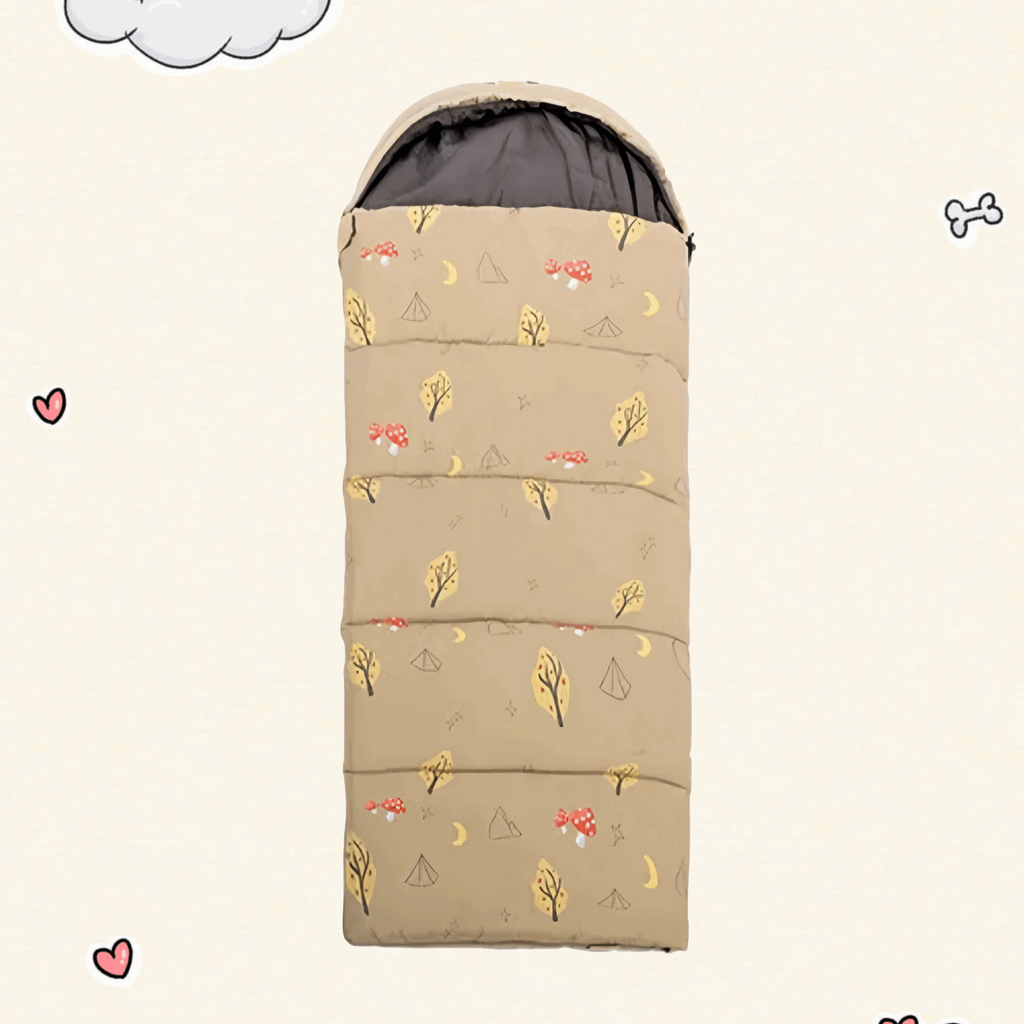 Light Mocha Kids Sleeping Bag