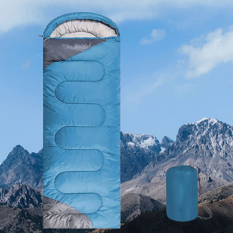Lake Blue & Gray Adult Sleeping Bag