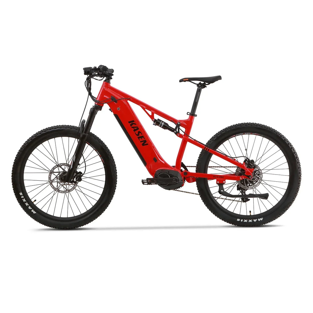 Nouveauté 2026 – VTT électrique Kasen , moteur central 500 W 48 V 15 Ah, suspension intégrale, accélérateur et assistance au pédalage