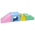 Nouveauté 2026 – Ensemble d'escalade d'intérieur Soft , blocs d'escalade en mousse pour tout-petits, jeu d'escalade et de glisse, 4 pièces