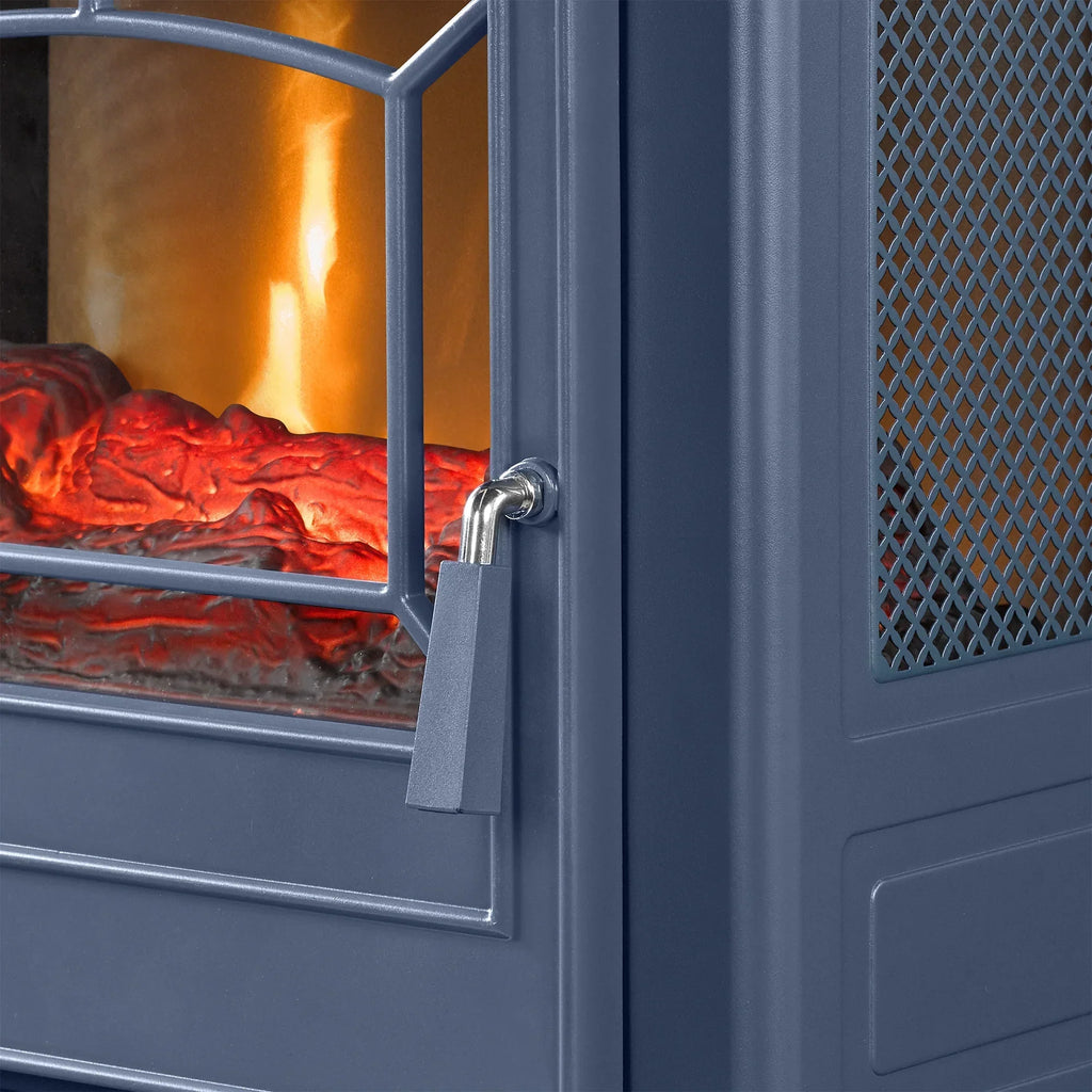 Nouveauté 2026 – Poêle électrique infrarouge à quartz ClassicFlame 17,5" W, bleu insigne