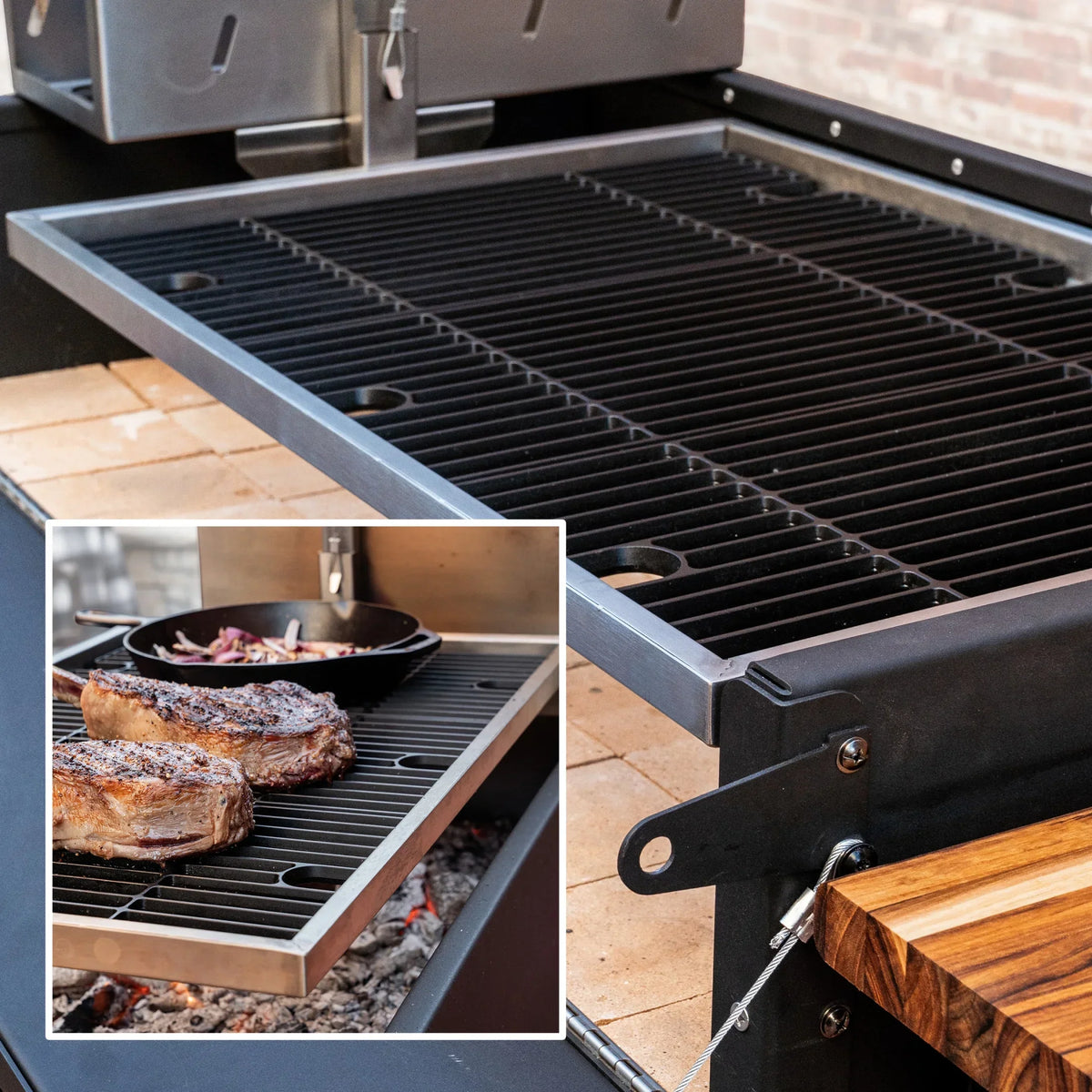 Nouveauté 2026 – Barbecue argentin Santa Maria Backyard Discovery, à bois et charbon de bois, en acier