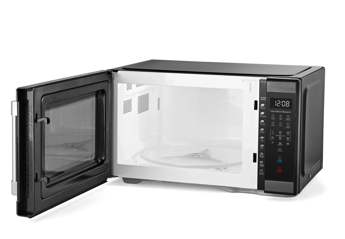 Nouveauté 2026 – Four à micro-ondes de comptoir Hamilton Beach , 1,1 pi³, noir et acier inoxydable