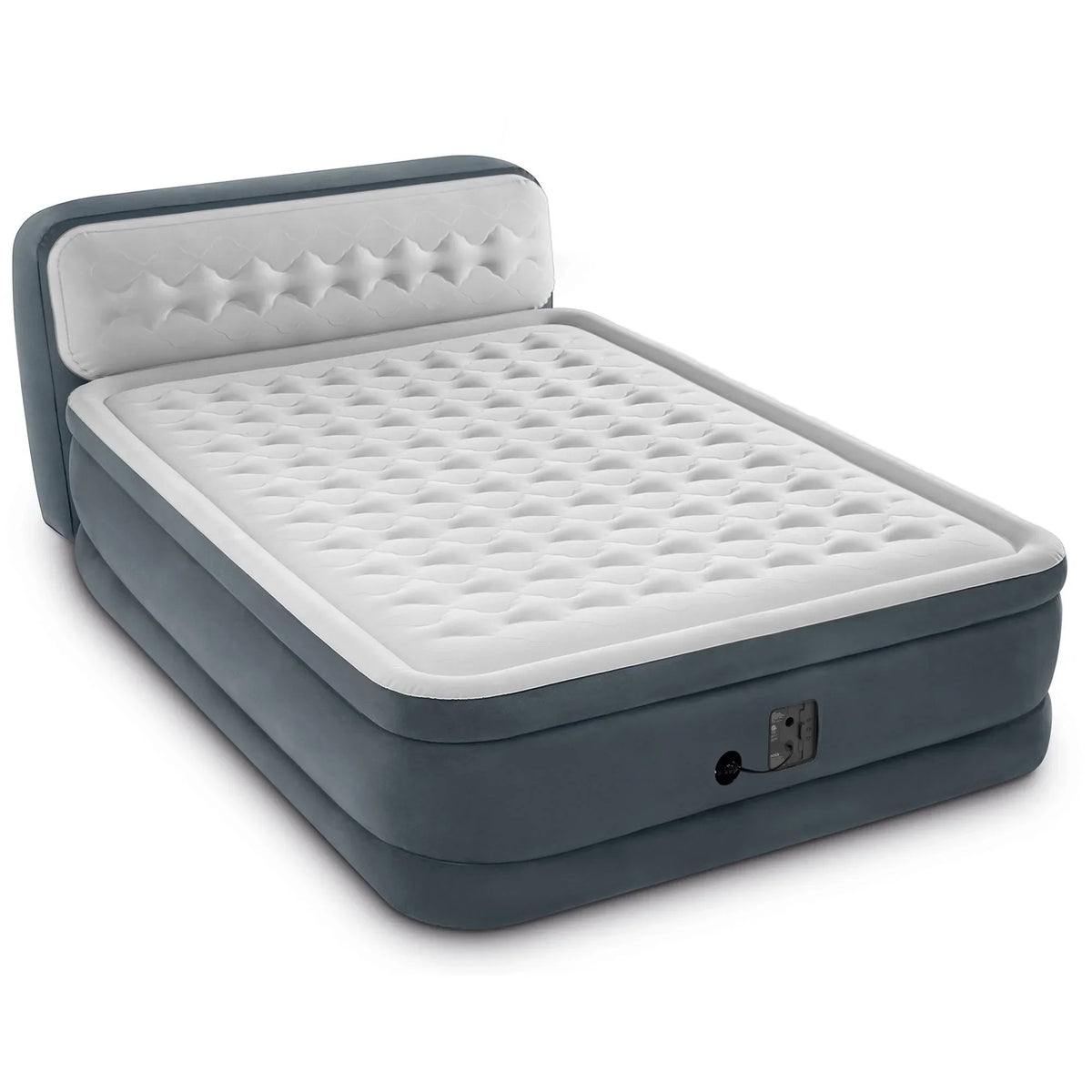 Nouveauté 2026 – Matelas gonflable Intex Ultra Plush Dura Beam Deluxe avec pompe intégrée et tête de lit, Queen