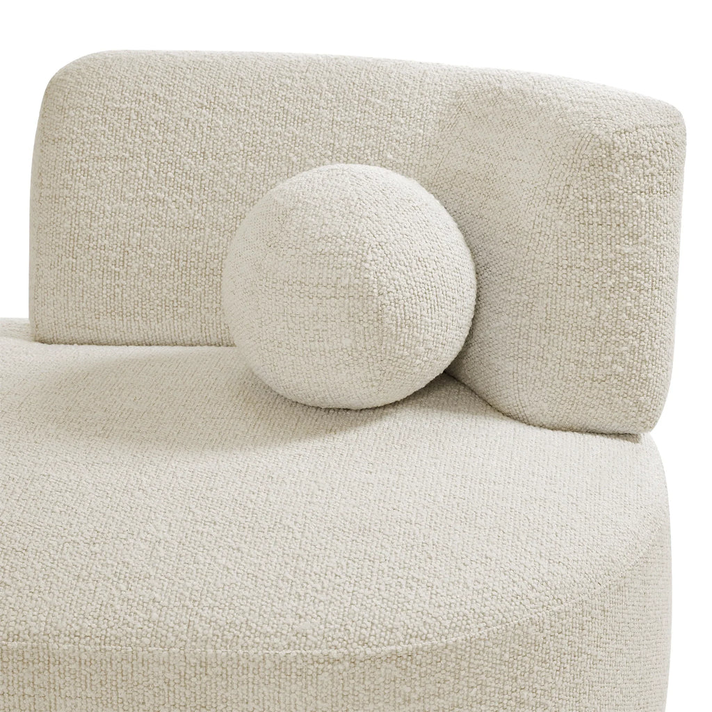Nouveauté 2026 – Chaise longue et pouf de rangement Juliet en boucle moderne, couleur perle, collection Better Homes & Gardens