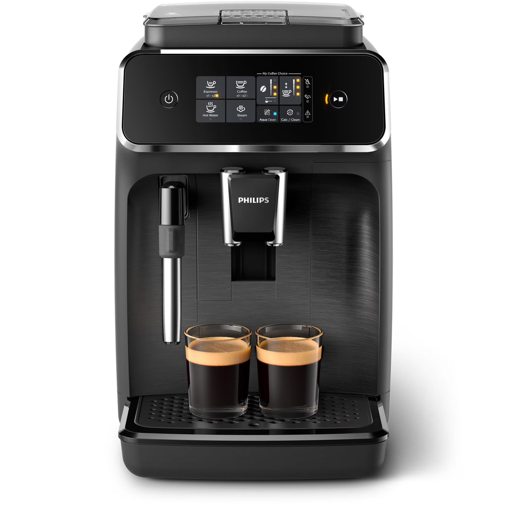 Nouveauté 2026 – Machine à expresso et à café entièrement automatique Philips 2200 avec mousseur à lait, noire