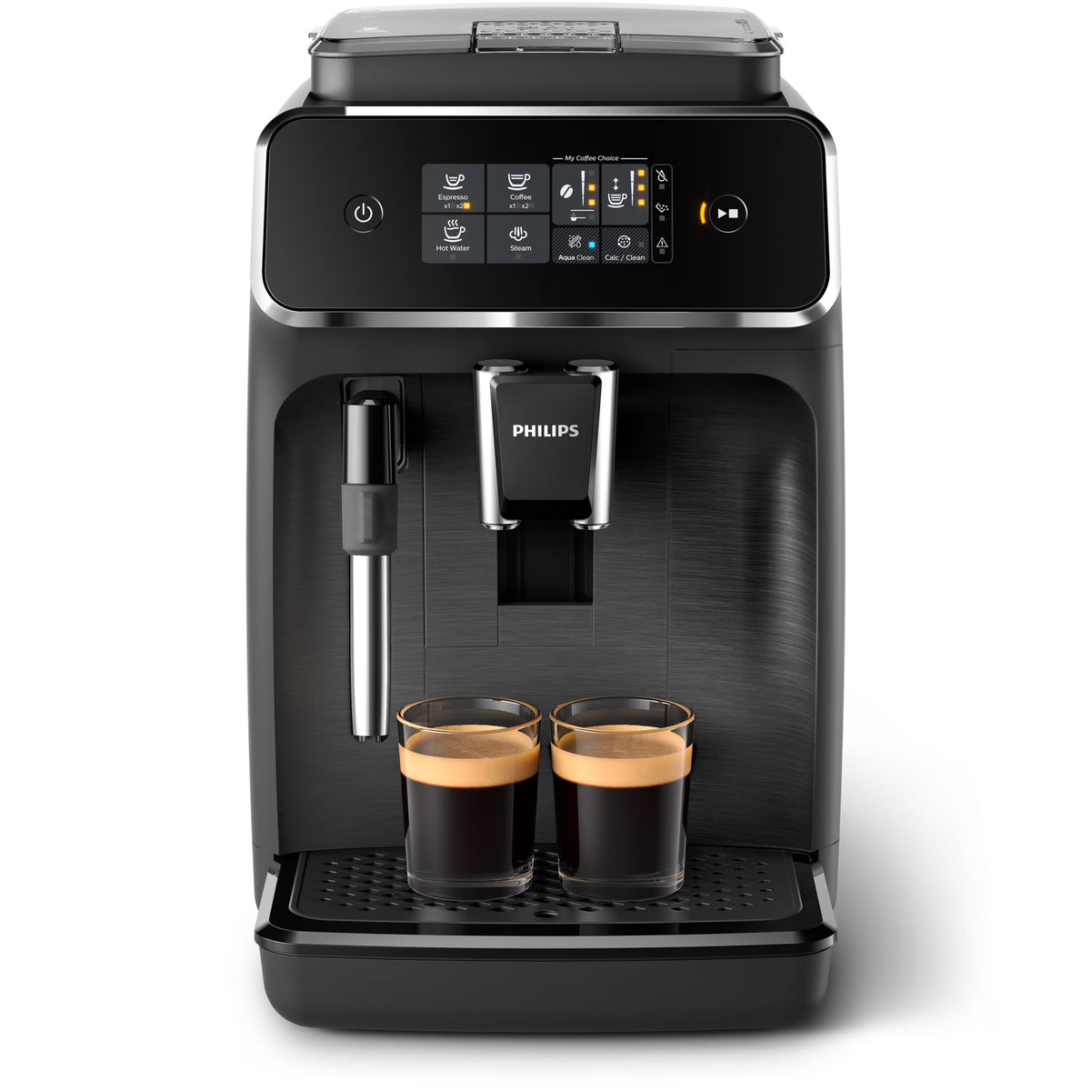 Nouveauté 2026 – Machine à expresso et à café entièrement automatique Philips 2200 avec mousseur à lait, noire