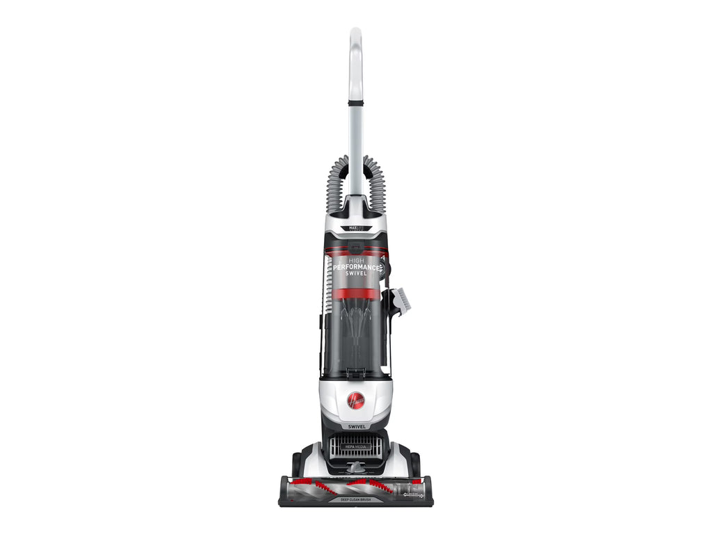 Nouveauté 2026 – Aspirateur vertical sans sac Hoover , haute performance, compatible avec les animaux domestiques, design pivotant, avec brosse à poussière, tube d'extension, filtre HEPA, suceur plat et outil pour tissus d'ameublement, 110 V, rouge/g