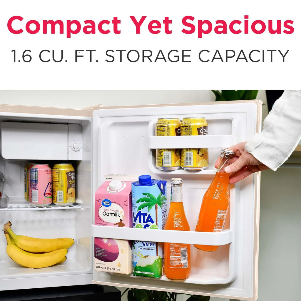 Nouveauté 2026 – Réfrigérateur Frigidaire , 1,6 pi³, style rétro compact, avec ouvre-bouteille latéral, couleur corail