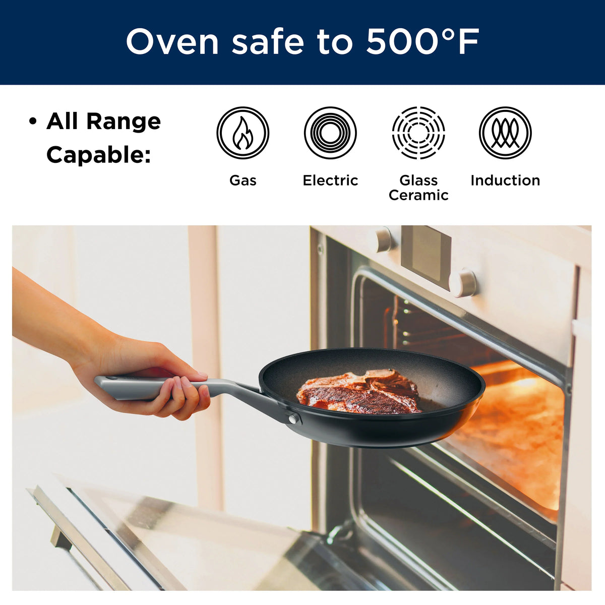 Nouveauté 2026 – Batterie de cuisine 10 pièces Ninja C19000 Foodi NeverStick, noire