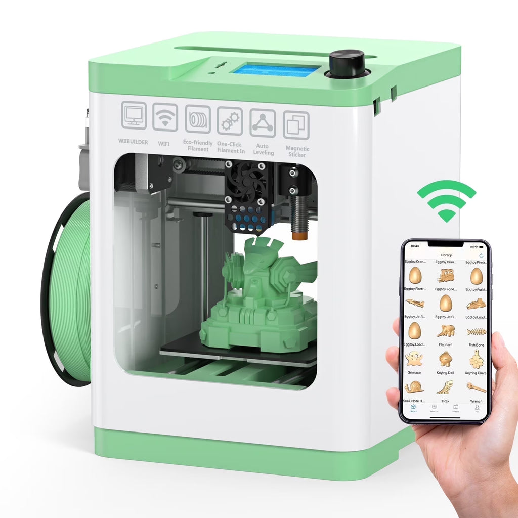 Nouveauté 2026 – Imprimante 3D Tina2S avec contrôle Wi-Fi, entièrement assemblée, nivellement automatique, plateau chauffant et éclairage LED, zone d'impression 9,9 x 10,7 x 9,9 cm