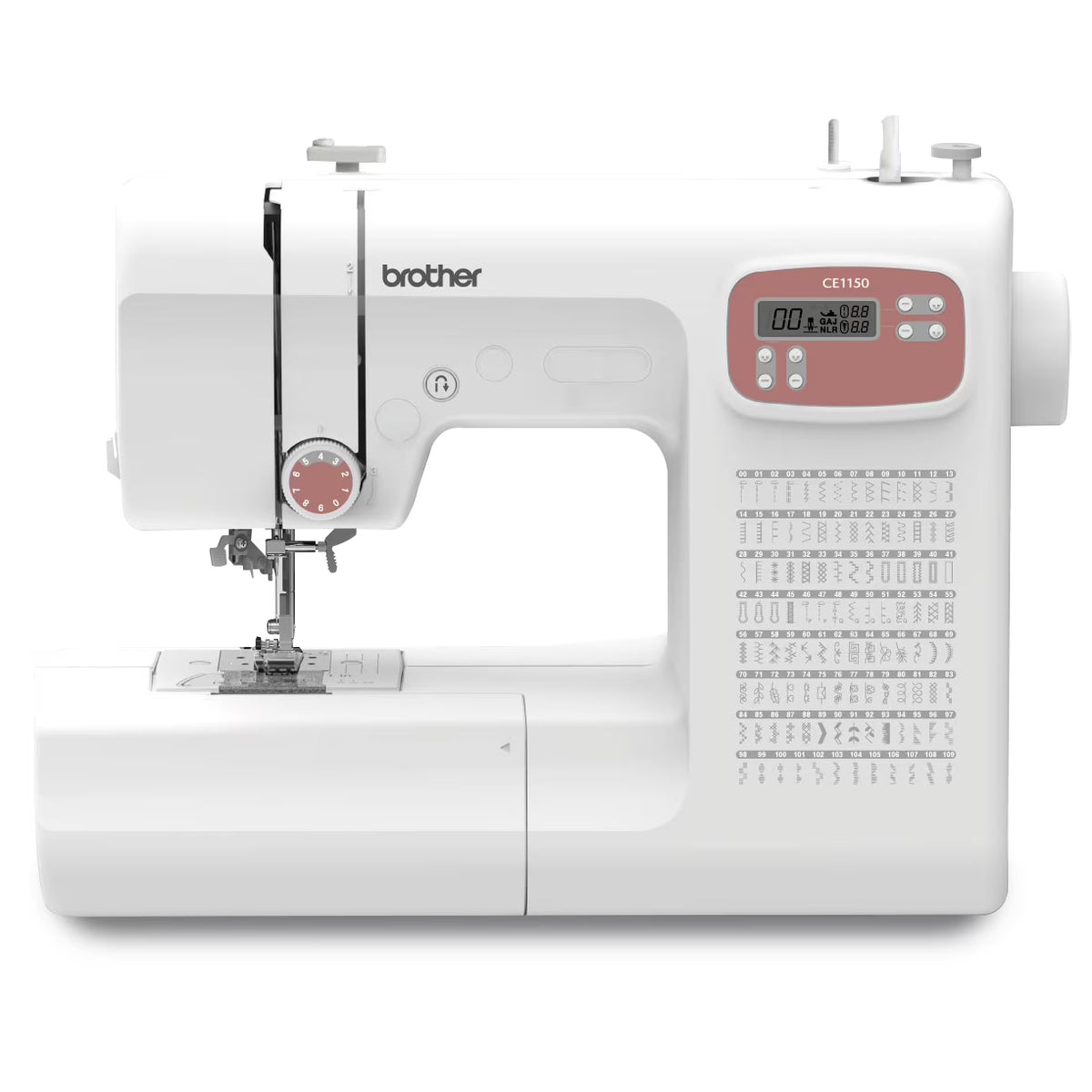 Nouveauté 2026 – Machine à coudre informatisée Brother CE1150 , 110 points, avec enfile-aiguille automatique, écran LCD et large gamme de points