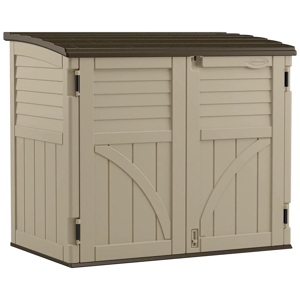 Nouveauté 2026 – Abri de jardin compact horizontal Suncast , 34 pi³, couleur sable
