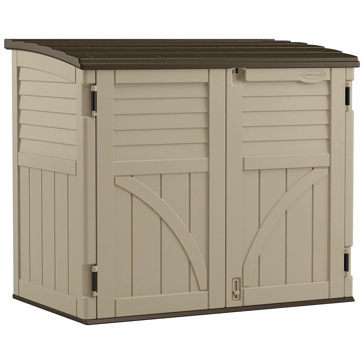Nouveauté 2026 – Abri de jardin compact horizontal Suncast , 34 pi³, couleur sable