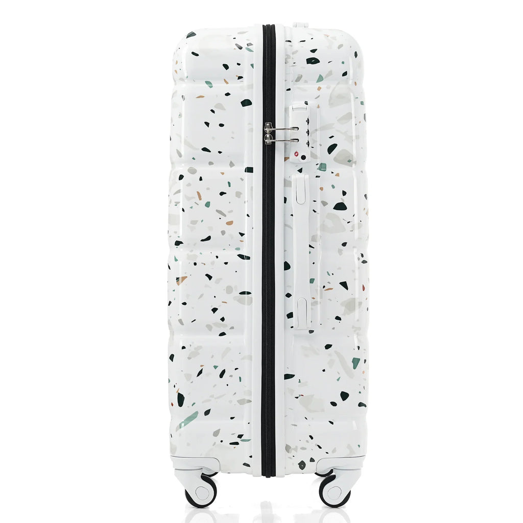 Nouveauté 2026 – Ensemble de 3 valises PAPROOS (51/61/71 cm), valise rigide légère avec port USB et crochets latéraux, bagage de voyage avec serrure TSA, valise à roulettes rigide pour l'école et les voyages, rose
