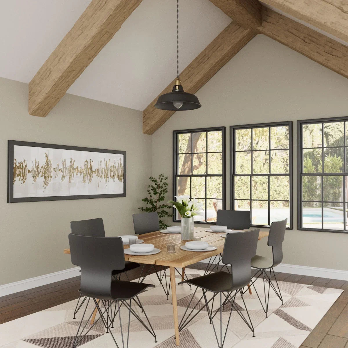 Nouveauté 2026 – Ekena Millwork 3 1/2 po L x 3 1/2 po H x 120 po P 3 côtés (poutre en U) Bois de récupération HeritageTimber Faux bois Poutre de plafond, Brun Kona