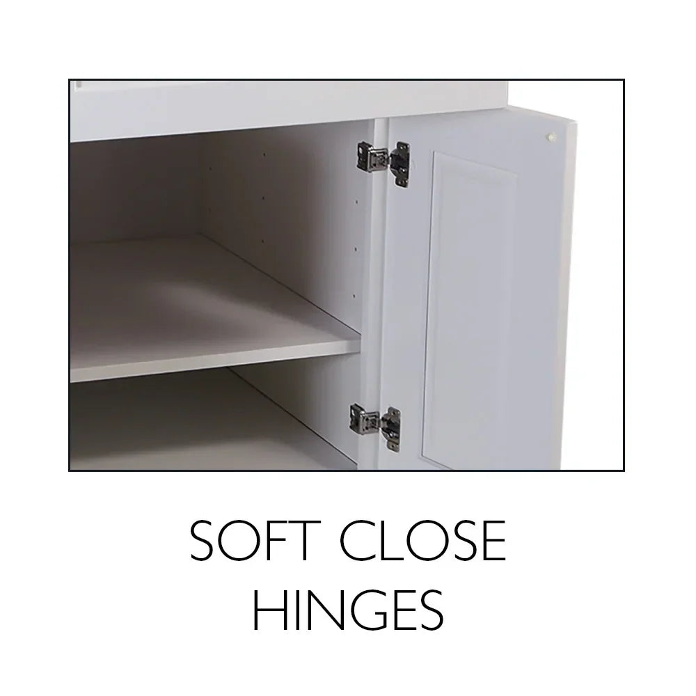 Nouveauté 2026 – Meuble bas de cuisine Design House Brookings , en bois, style Shaker, à 2 portes et 2 tiroirs (48 x 34,5 x 24 po), prêt à assembler, blanc Sherwin Williams