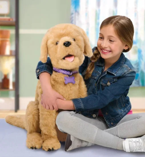 Nouveauté 2026 – FurReal Biscuit Mon Chiot Lovin' - 56 cm - Répond aux commandes vocales - Animatronique grandeur nature activée par le mouvement