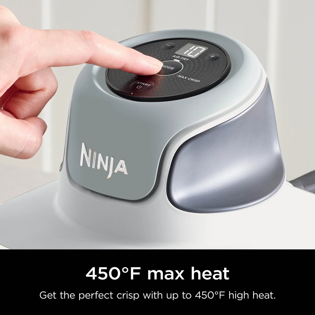 Nouveauté 2026 – Friteuse à air portable 3-en-1 Ninja Crispi , 1500 W, récipients en verre TempWare de 4 L et 5 tasses avec couvercles de conservation, compatible micro-ondes, congélateur et lave-vaisselle, blanc, FN100WH