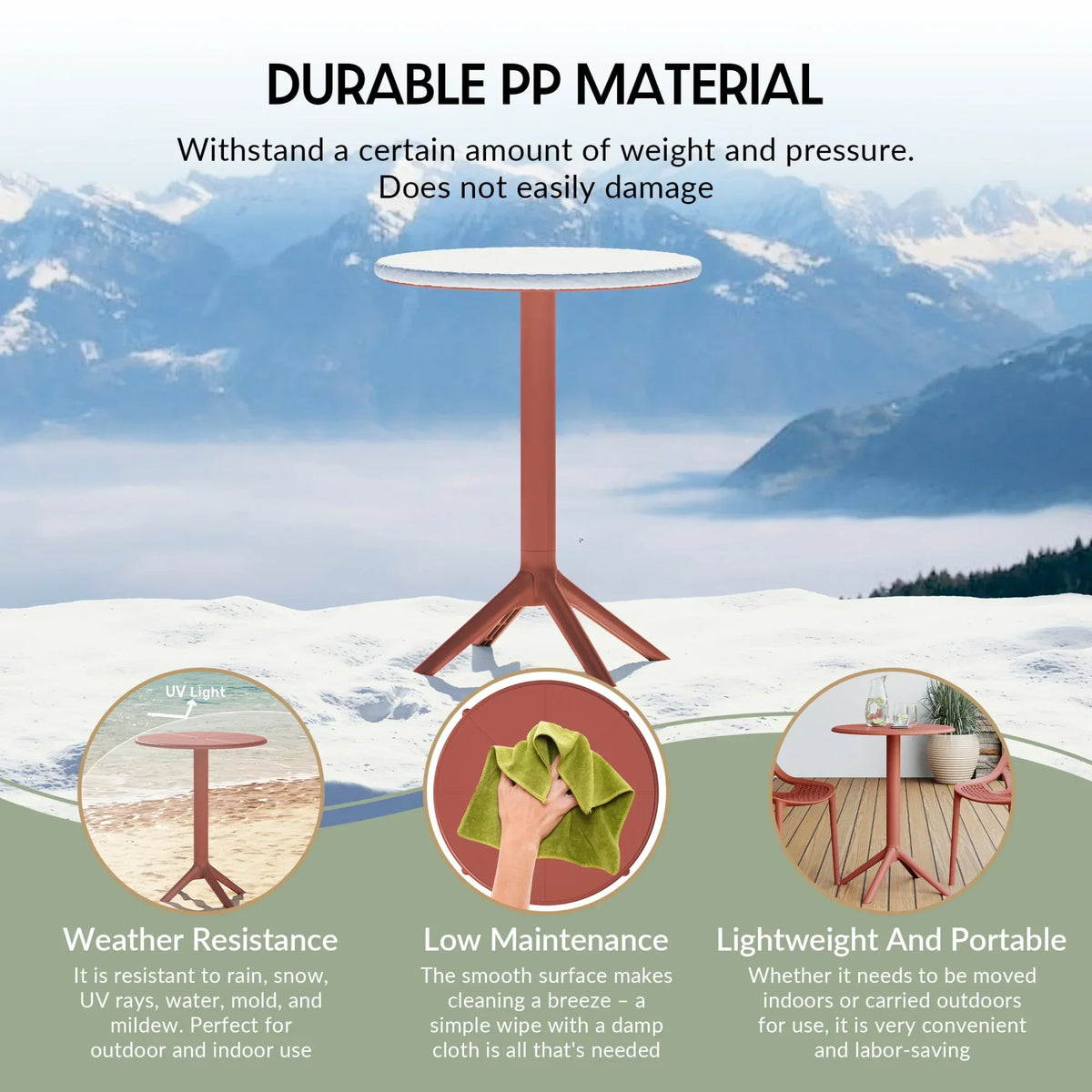 Nouveauté 2026 – Ensemble bistro de patio extérieur 3 pièces WestinTrends Playa en résine, vert olive, avec chaises d'appoint empilables