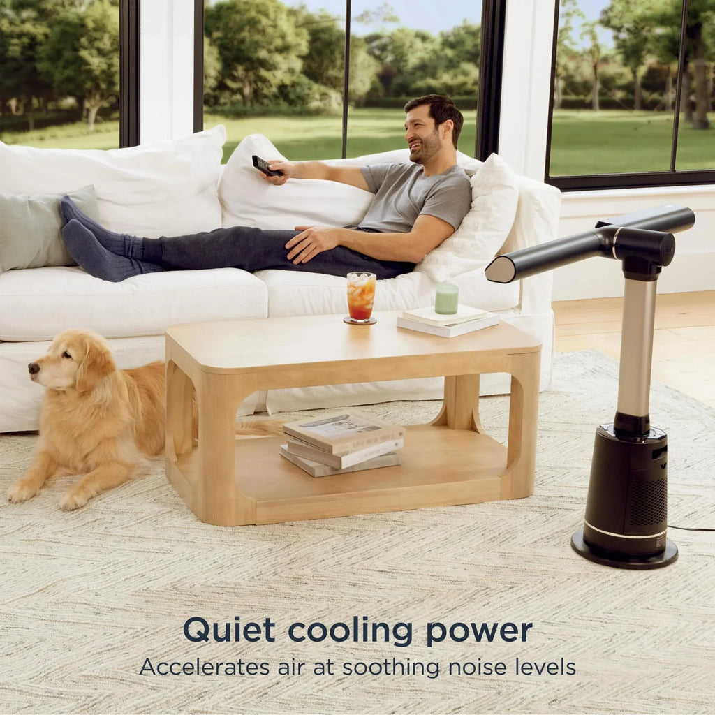 Nouveauté 2026 – Ventilateur Shark TurboBlade XL « Tour sans pales ultra-personnalisable, pivotante, rotative, oscillante à 180° », TF200, anthracite