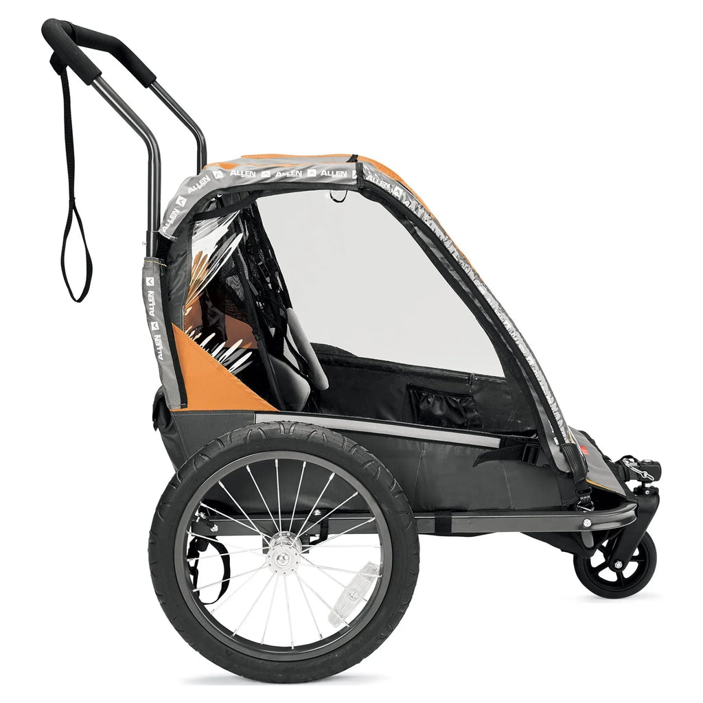 Nouveauté 2026 – Remorque vélo et poussette Allen Sports Deluxe pour 2 enfants, modèle AS2, verte