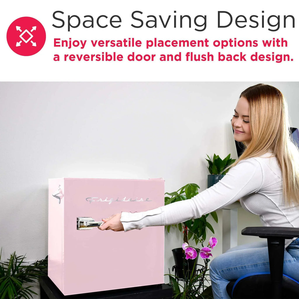 Nouveauté 2026 – Réfrigérateur Frigidaire , 1,6 pi³, style rétro compact, avec ouvre-bouteille latéral, couleur corail