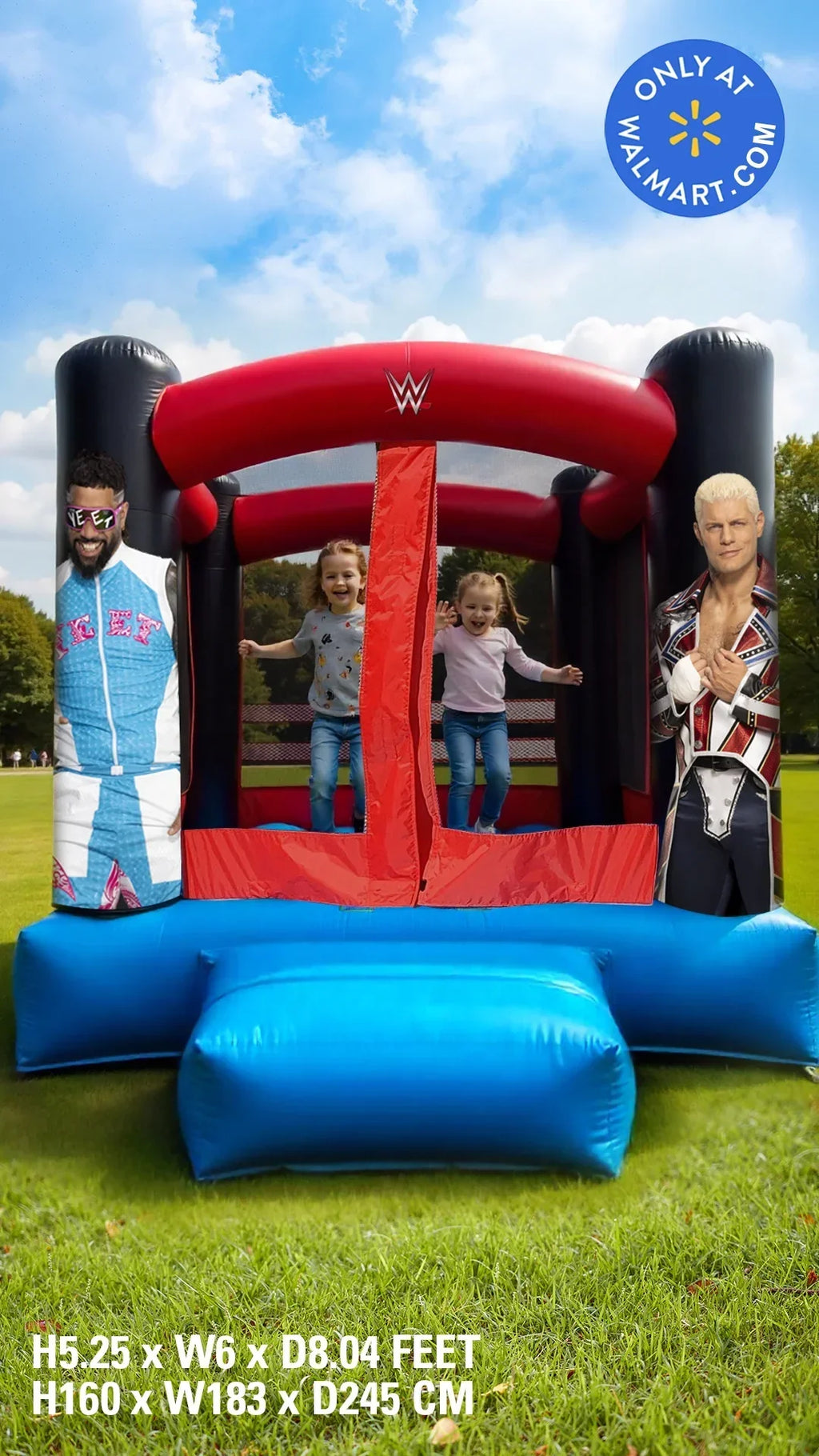 Nouveauté 2026 – Château gonflable WWE pour intérieur/extérieur