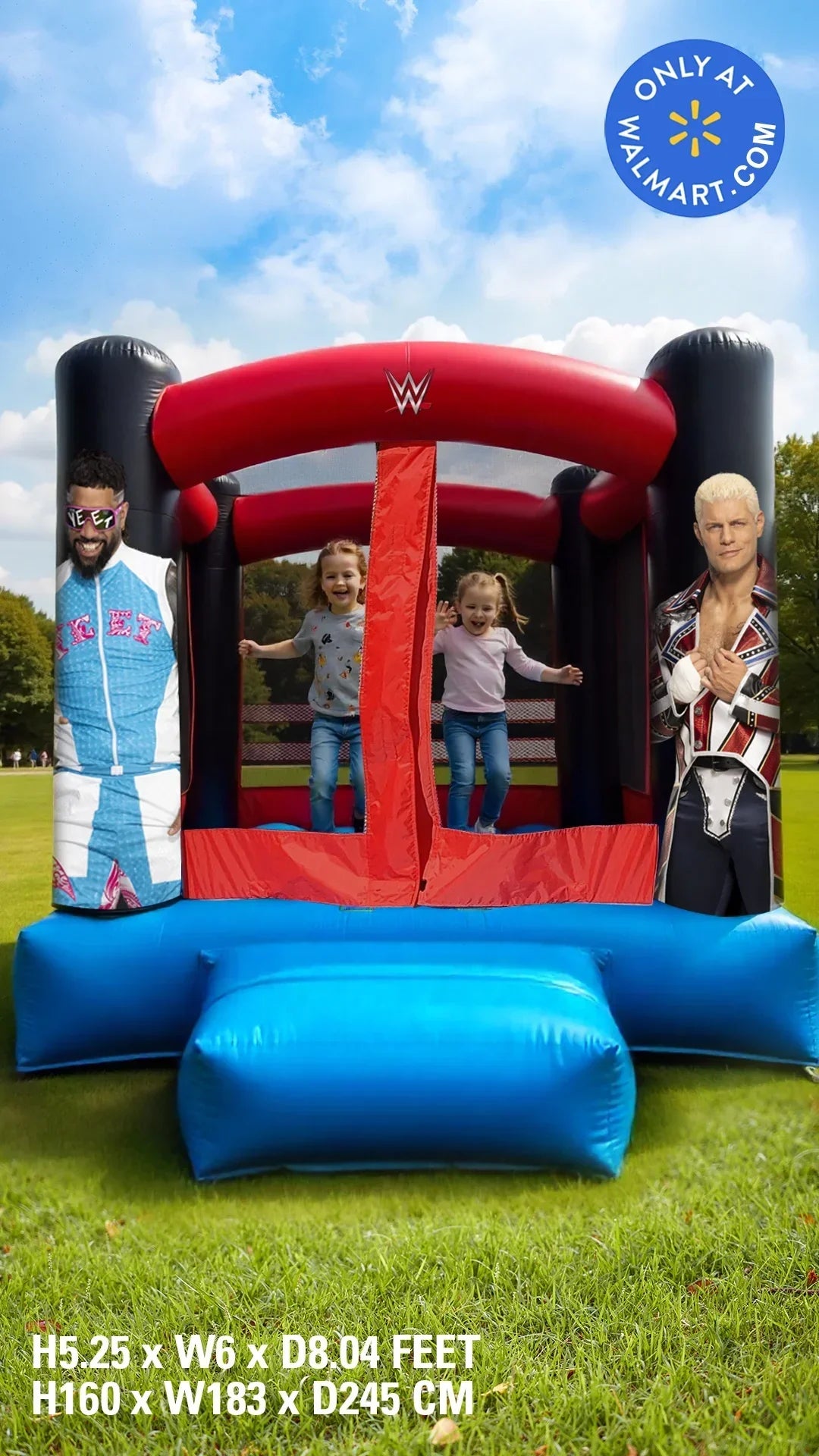 Nouveauté 2026 – Château gonflable WWE pour intérieur/extérieur
