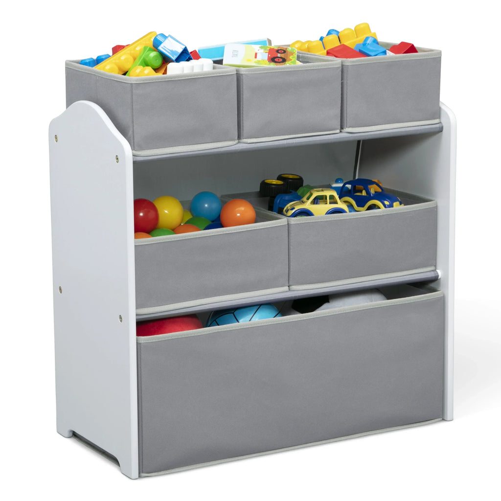 Nouveauté 2026 – Ensemble de jeu pour tout-petits Delta Children 4 pièces – Comprend une table de jeu, 2 chaises et un rangement à jouets à 6 bacs avec autocollants en vinyle réutilisables, rose clair/rose foncé