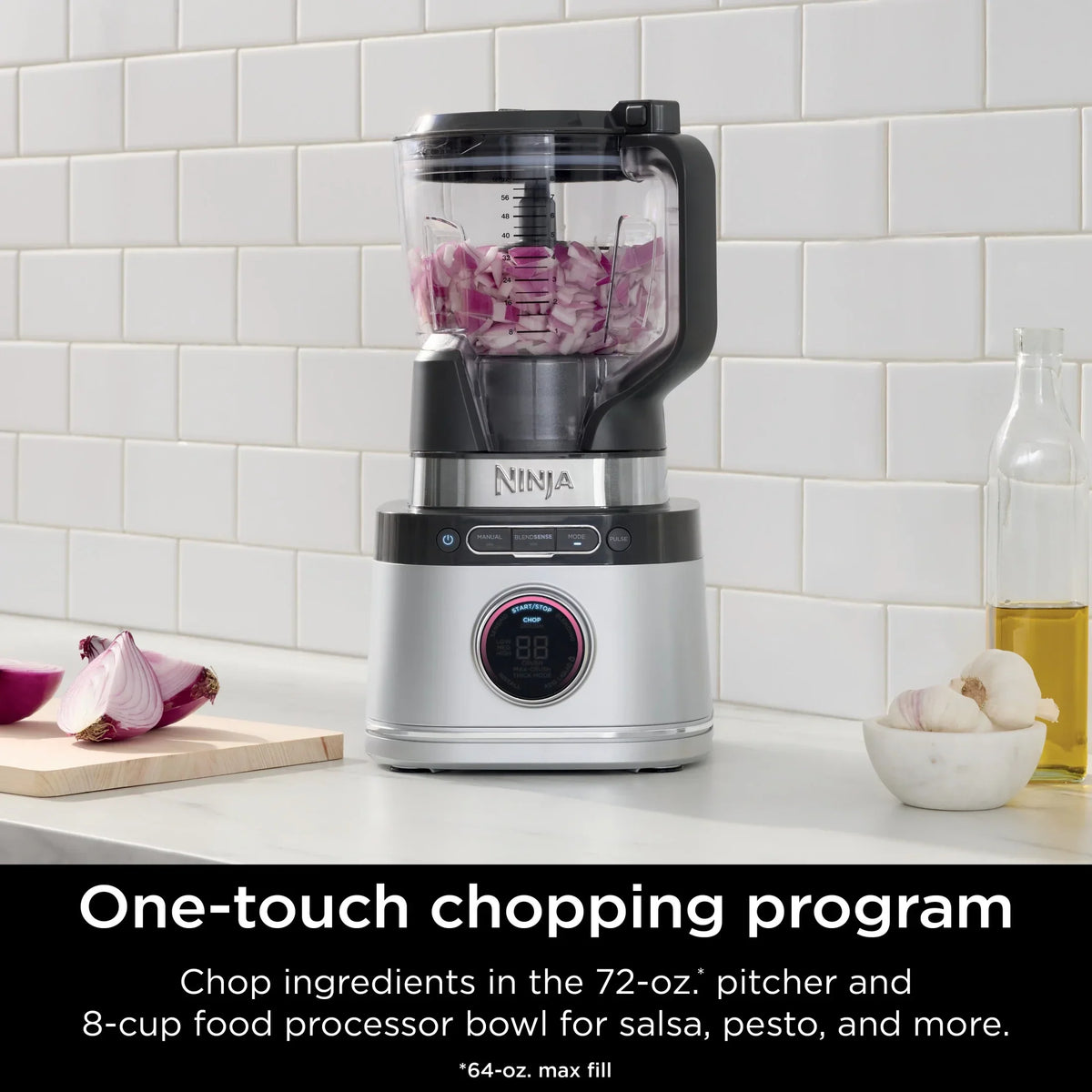 Nouveauté 2026 – Système de cuisine Ninja Detect TB400 : mixeur et robot culinaire avec technologie Blend Sense, argent