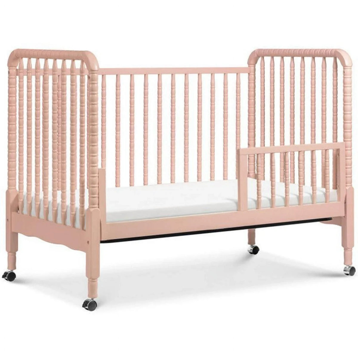 Nouveauté 2026 – Lit bébé convertible 3-en-1 DaVinci Jenny Lind , couleur rose poudré